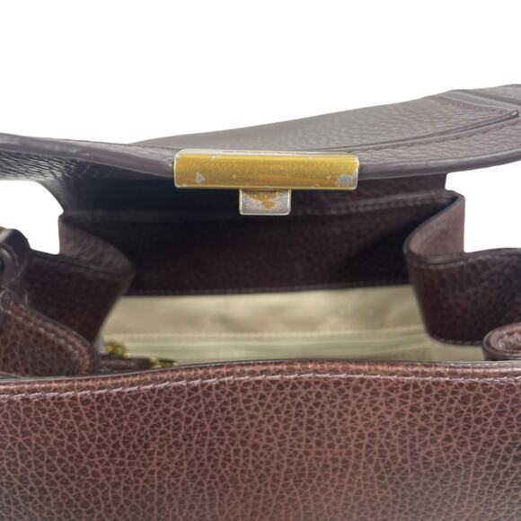 Brahmin Margo Tassel Flap Crossbody Bag Solid Chocolate Brown - Picture 8 of 9